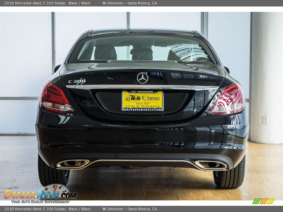 2018 Mercedes-Benz C 300 Sedan Black / Black Photo #4