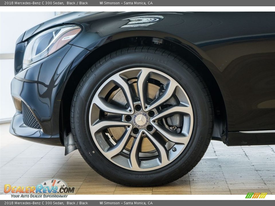 2018 Mercedes-Benz C 300 Sedan Black / Black Photo #9