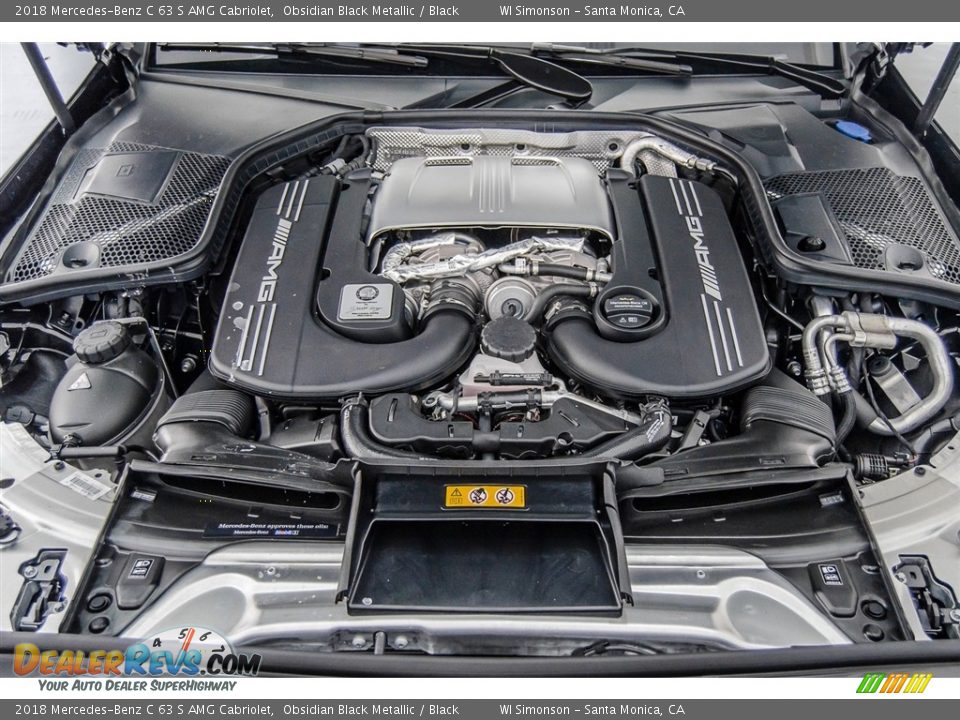 2018 Mercedes-Benz C 63 S AMG Cabriolet 4.0 Liter AMG biturbo DOHC 32-Valve VVT V8 Engine Photo #8