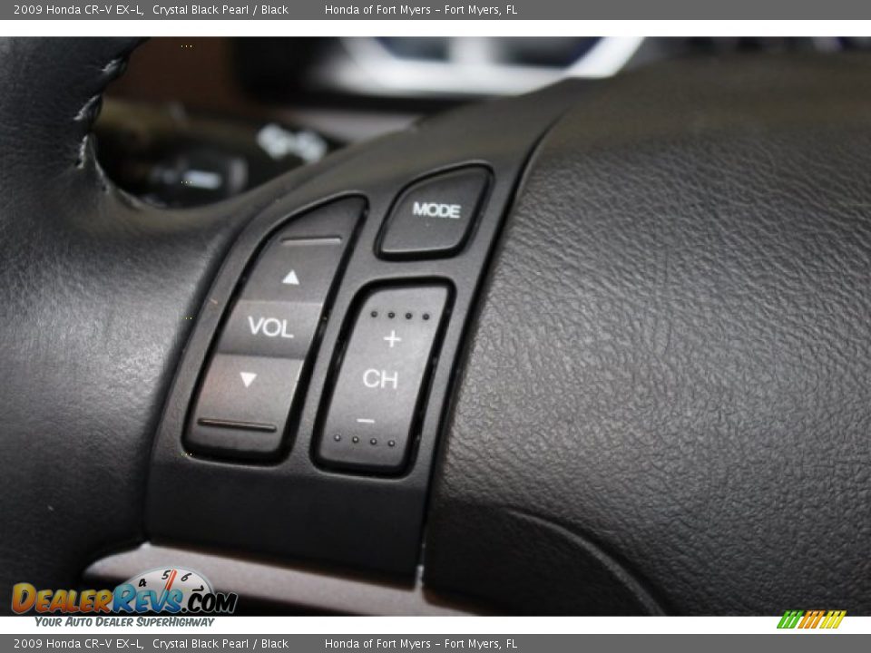 2009 Honda CR-V EX-L Crystal Black Pearl / Black Photo #13