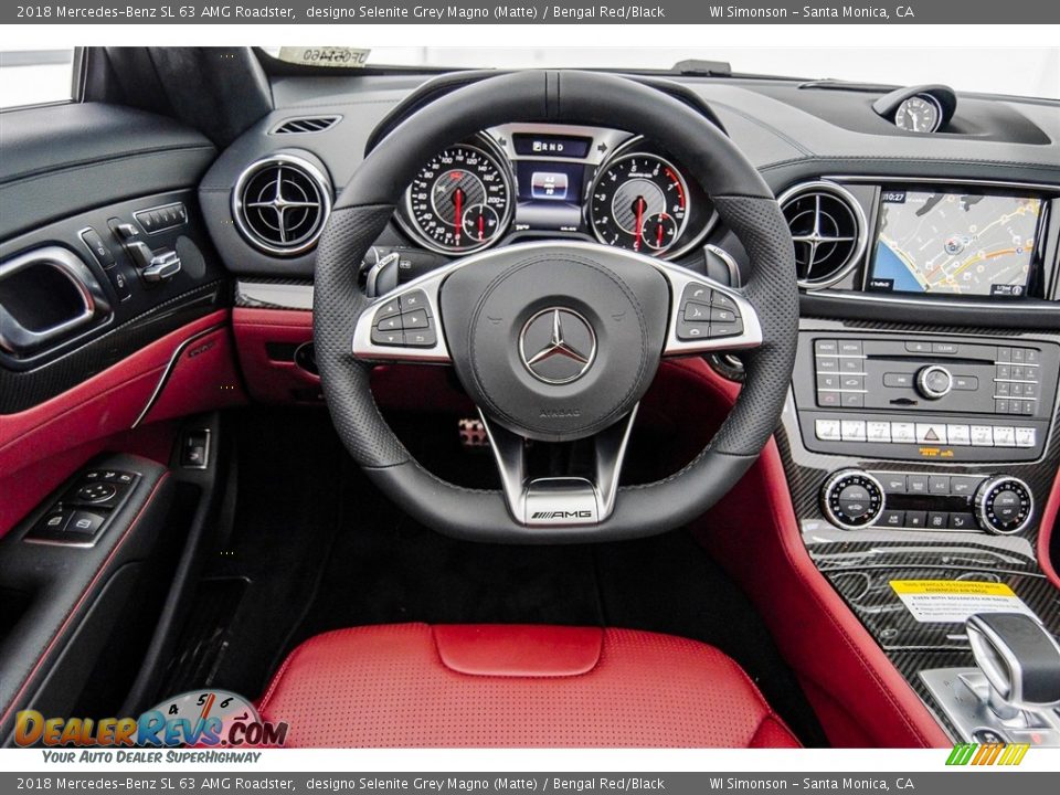 Dashboard of 2018 Mercedes-Benz SL 63 AMG Roadster Photo #4