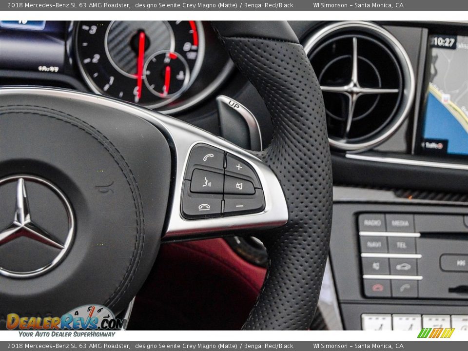 Controls of 2018 Mercedes-Benz SL 63 AMG Roadster Photo #13