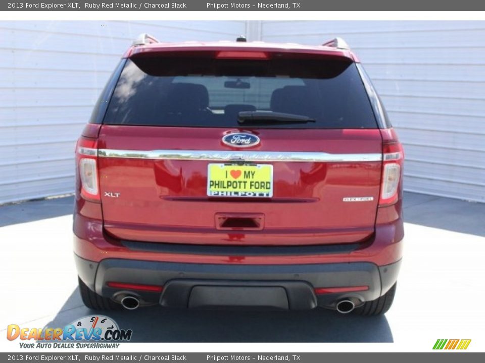 2013 Ford Explorer XLT Ruby Red Metallic / Charcoal Black Photo #9