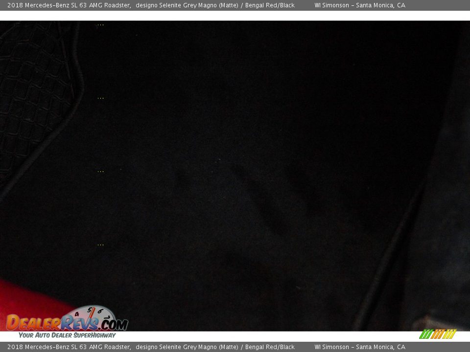 2018 Mercedes-Benz SL 63 AMG Roadster designo Selenite Grey Magno (Matte) / Bengal Red/Black Photo #28