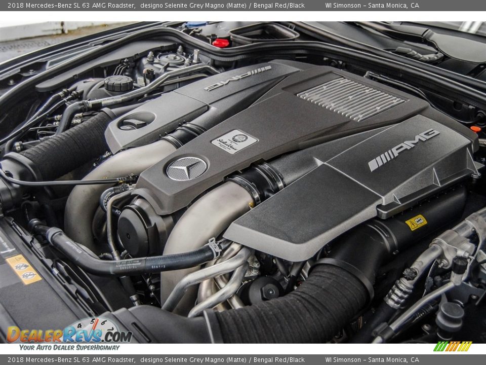 2018 Mercedes-Benz SL 63 AMG Roadster 5.5 Liter AMG biturbo DOHC 32-Valve VVT V8 Engine Photo #30