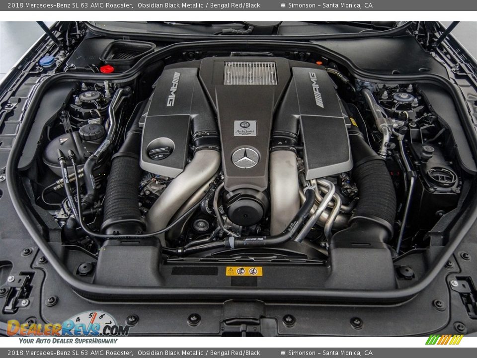 2018 Mercedes-Benz SL 63 AMG Roadster 5.5 Liter AMG biturbo DOHC 32-Valve VVT V8 Engine Photo #9
