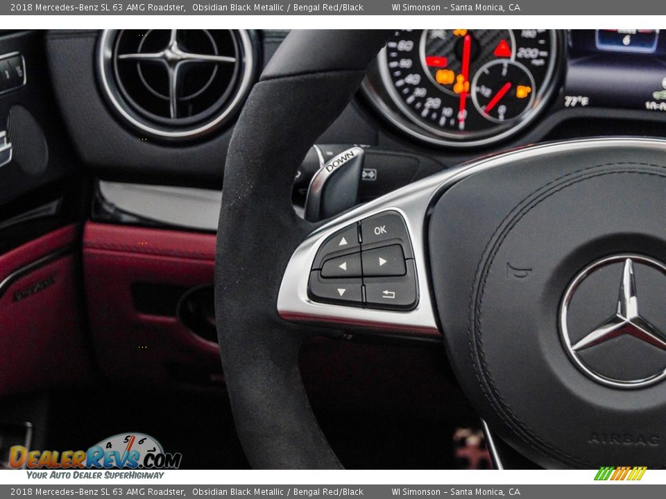 Controls of 2018 Mercedes-Benz SL 63 AMG Roadster Photo #16