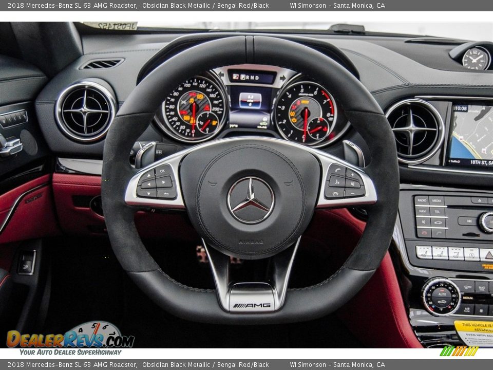 2018 Mercedes-Benz SL 63 AMG Roadster Steering Wheel Photo #17