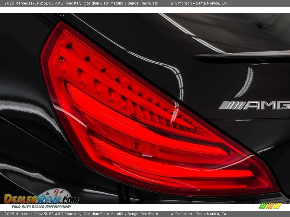 2018 Mercedes-Benz SL 63 AMG Roadster Obsidian Black Metallic / Bengal Red/Black Photo #25