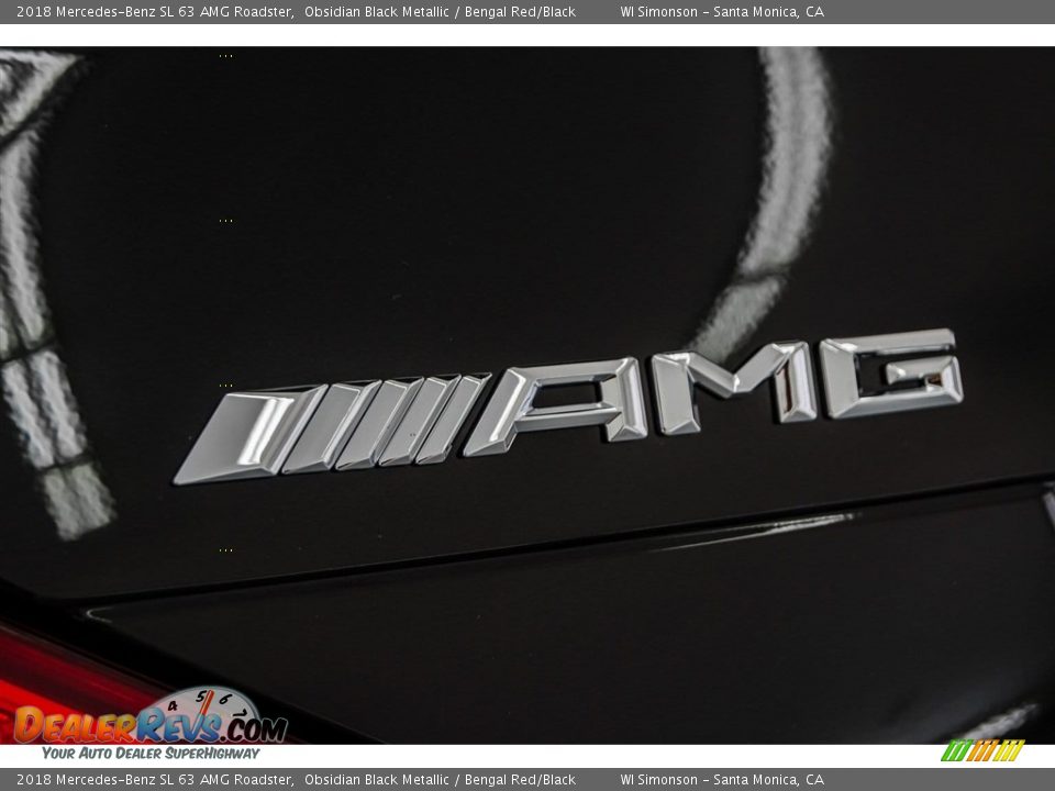 2018 Mercedes-Benz SL 63 AMG Roadster Obsidian Black Metallic / Bengal Red/Black Photo #26
