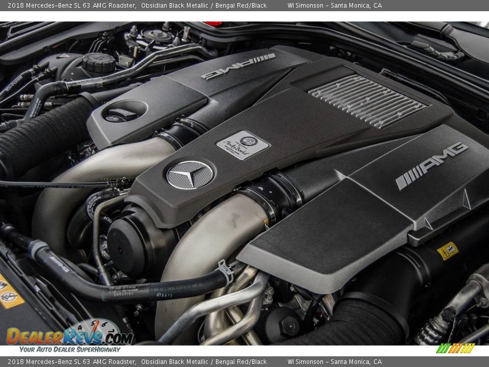 2018 Mercedes-Benz SL 63 AMG Roadster 5.5 Liter AMG biturbo DOHC 32-Valve VVT V8 Engine Photo #30