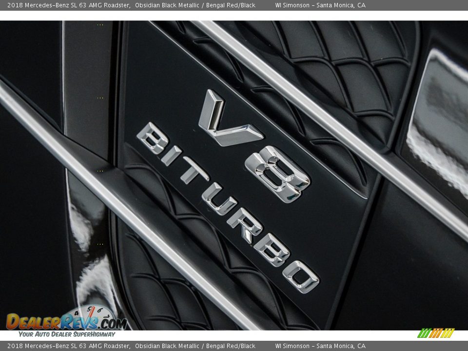 2018 Mercedes-Benz SL 63 AMG Roadster Obsidian Black Metallic / Bengal Red/Black Photo #33