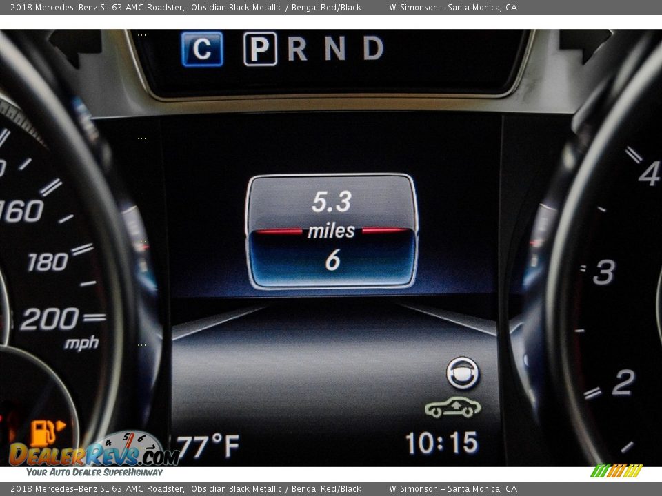 2018 Mercedes-Benz SL 63 AMG Roadster Obsidian Black Metallic / Bengal Red/Black Photo #34