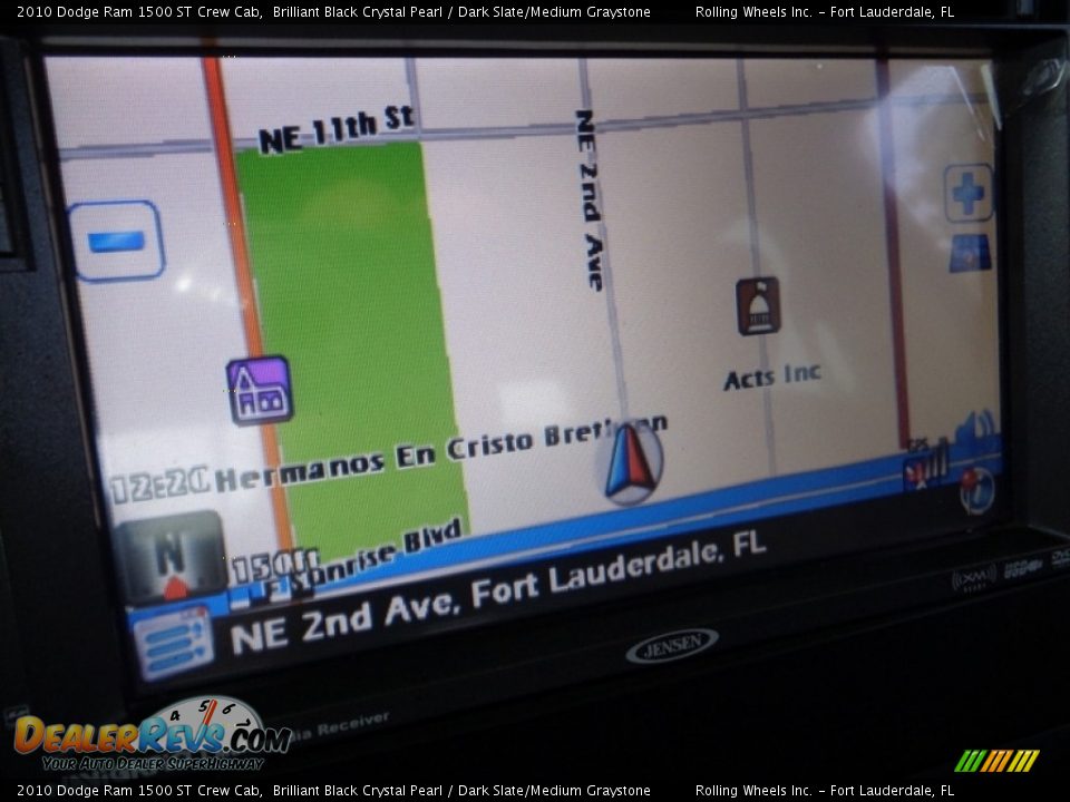 2010 Dodge Ram 1500 ST Crew Cab Brilliant Black Crystal Pearl / Dark Slate/Medium Graystone Photo #2