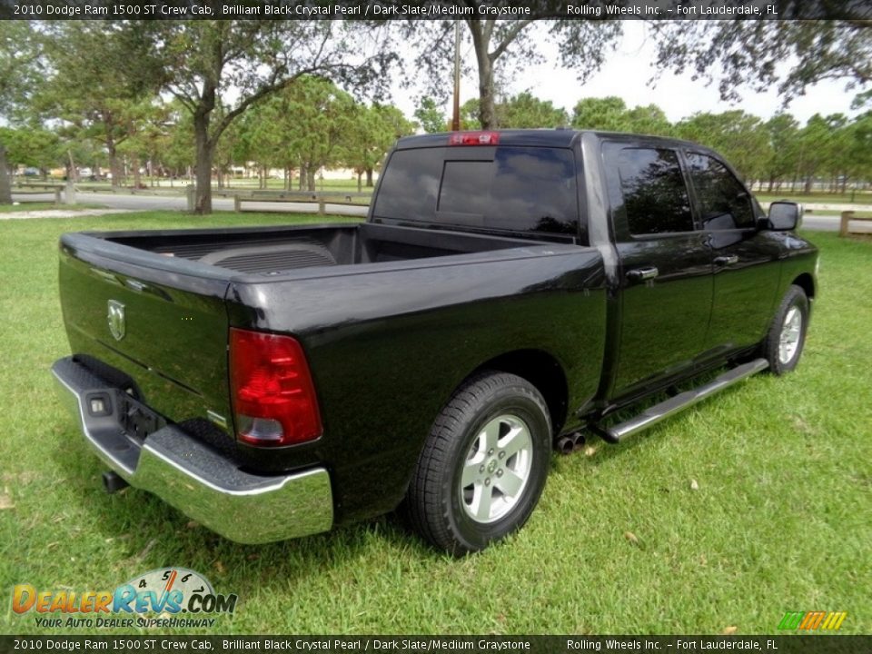 2010 Dodge Ram 1500 ST Crew Cab Brilliant Black Crystal Pearl / Dark Slate/Medium Graystone Photo #5