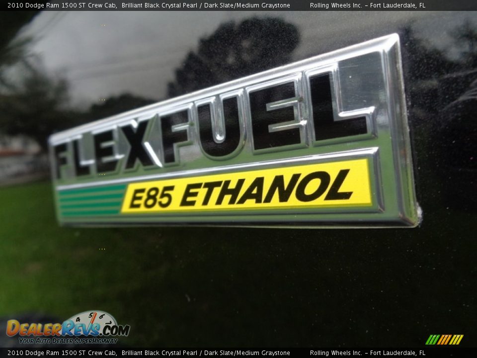 2010 Dodge Ram 1500 ST Crew Cab Brilliant Black Crystal Pearl / Dark Slate/Medium Graystone Photo #6