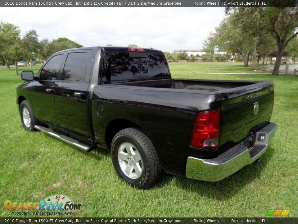 2010 Dodge Ram 1500 ST Crew Cab Brilliant Black Crystal Pearl / Dark Slate/Medium Graystone Photo #10
