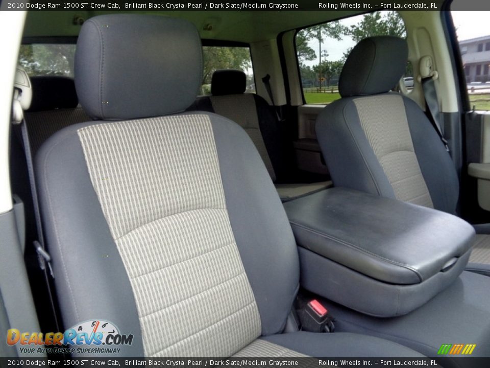 2010 Dodge Ram 1500 ST Crew Cab Brilliant Black Crystal Pearl / Dark Slate/Medium Graystone Photo #11