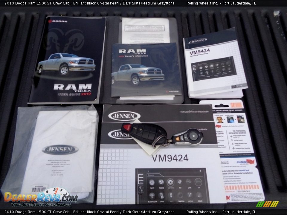 2010 Dodge Ram 1500 ST Crew Cab Brilliant Black Crystal Pearl / Dark Slate/Medium Graystone Photo #15