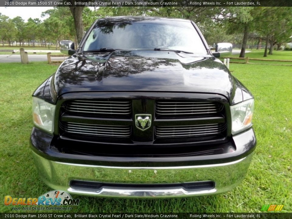 2010 Dodge Ram 1500 ST Crew Cab Brilliant Black Crystal Pearl / Dark Slate/Medium Graystone Photo #16