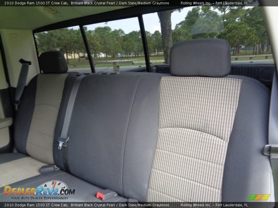 2010 Dodge Ram 1500 ST Crew Cab Brilliant Black Crystal Pearl / Dark Slate/Medium Graystone Photo #17