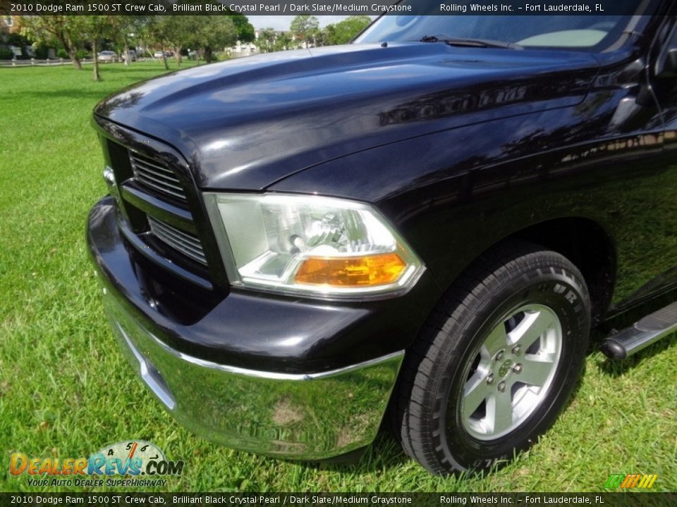 2010 Dodge Ram 1500 ST Crew Cab Brilliant Black Crystal Pearl / Dark Slate/Medium Graystone Photo #18