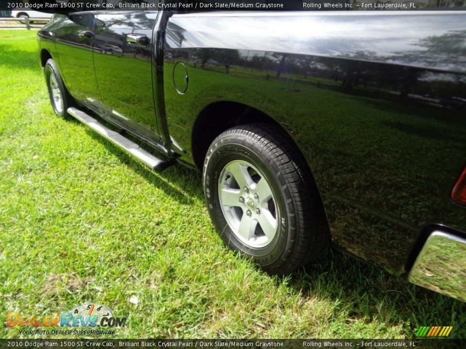 2010 Dodge Ram 1500 ST Crew Cab Brilliant Black Crystal Pearl / Dark Slate/Medium Graystone Photo #22