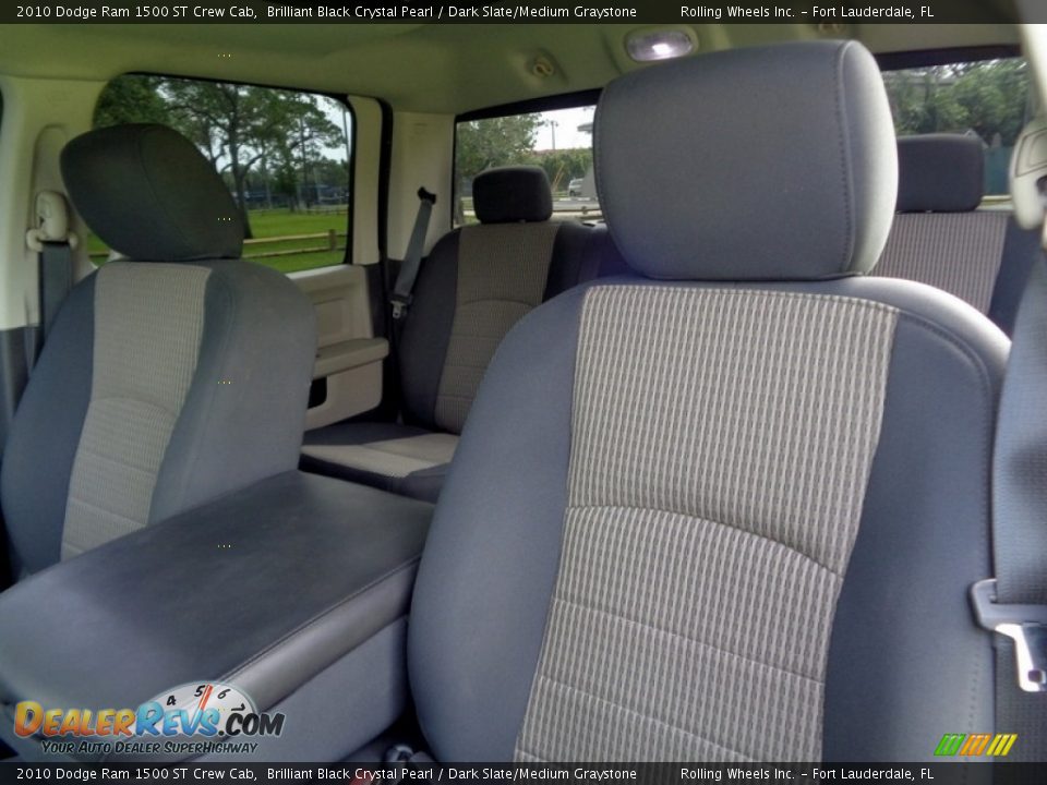2010 Dodge Ram 1500 ST Crew Cab Brilliant Black Crystal Pearl / Dark Slate/Medium Graystone Photo #29