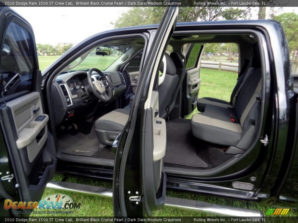 2010 Dodge Ram 1500 ST Crew Cab Brilliant Black Crystal Pearl / Dark Slate/Medium Graystone Photo #30