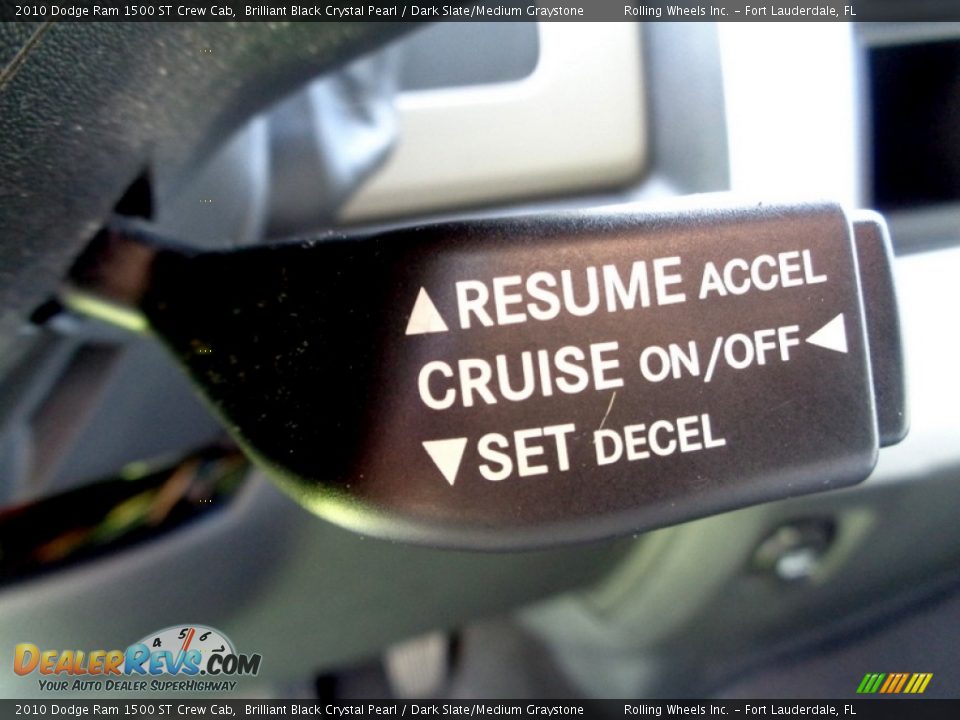 2010 Dodge Ram 1500 ST Crew Cab Brilliant Black Crystal Pearl / Dark Slate/Medium Graystone Photo #31