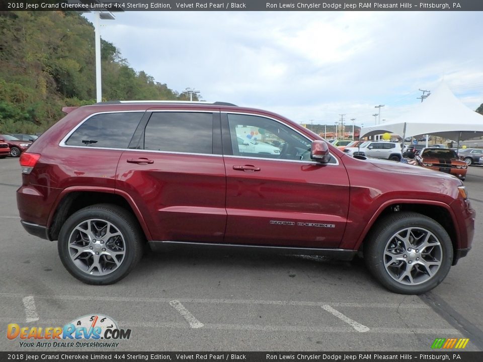 2018 Jeep Grand Cherokee Limited 4x4 Sterling Edition Velvet Red Pearl / Black Photo #6