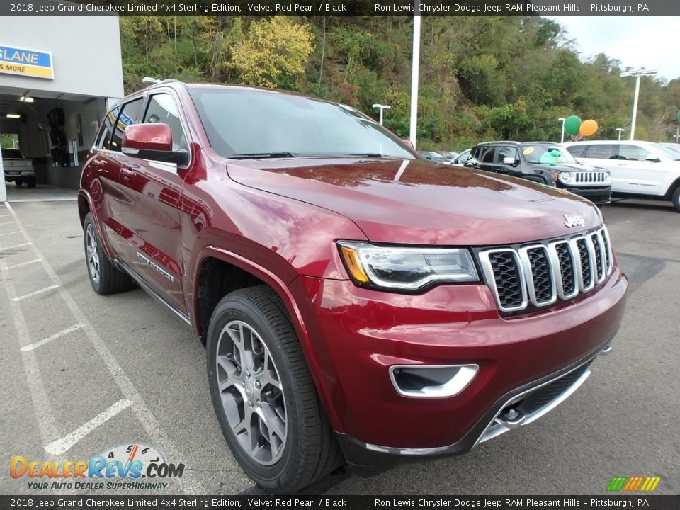 2018 Jeep Grand Cherokee Limited 4x4 Sterling Edition Velvet Red Pearl / Black Photo #7