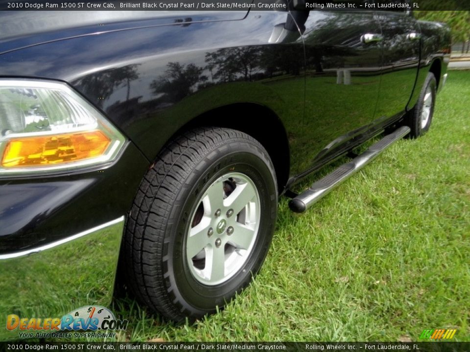 2010 Dodge Ram 1500 ST Crew Cab Brilliant Black Crystal Pearl / Dark Slate/Medium Graystone Photo #34