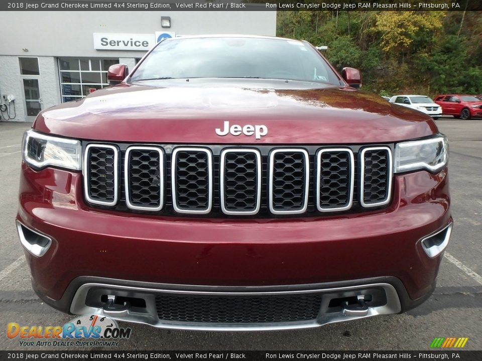 2018 Jeep Grand Cherokee Limited 4x4 Sterling Edition Velvet Red Pearl / Black Photo #8
