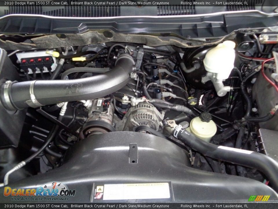 2010 Dodge Ram 1500 ST Crew Cab Brilliant Black Crystal Pearl / Dark Slate/Medium Graystone Photo #36