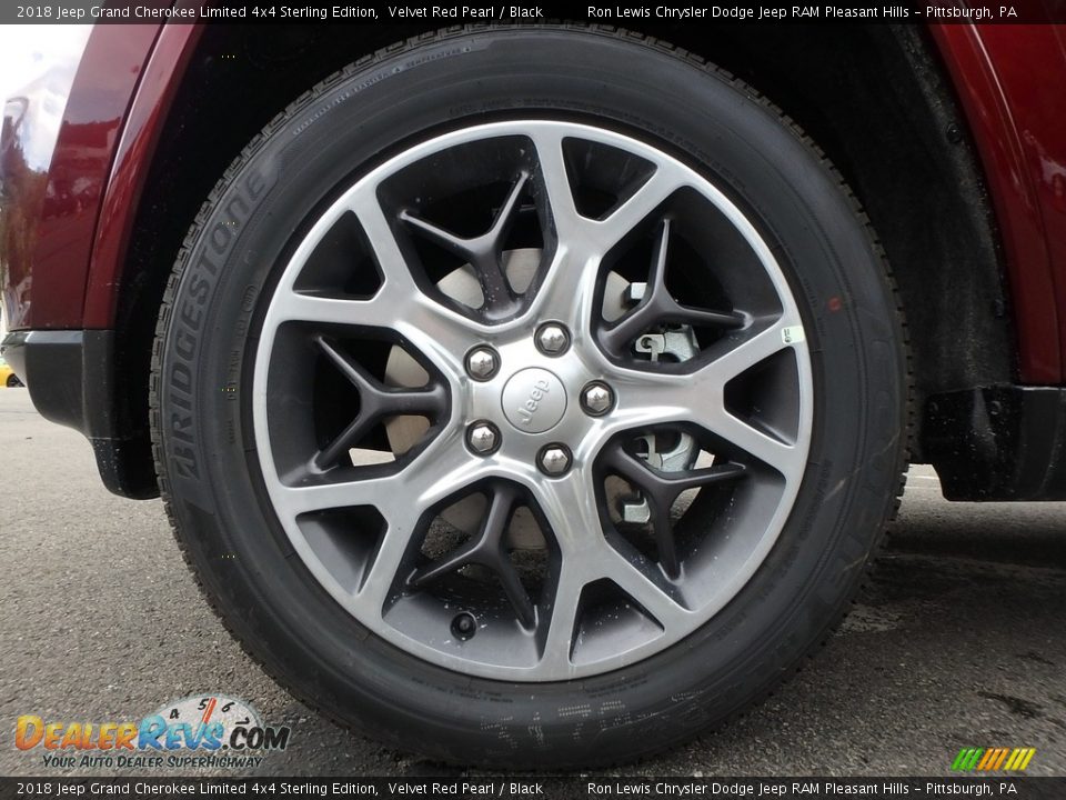 2018 Jeep Grand Cherokee Limited 4x4 Sterling Edition Velvet Red Pearl / Black Photo #9