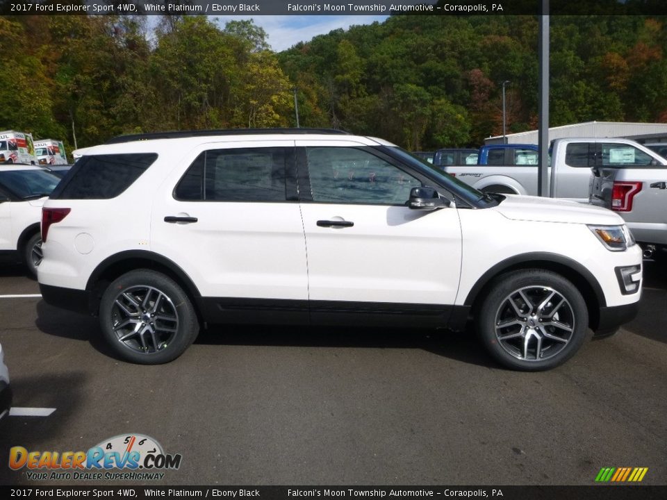 2017 Ford Explorer Sport 4WD White Platinum / Ebony Black Photo #1