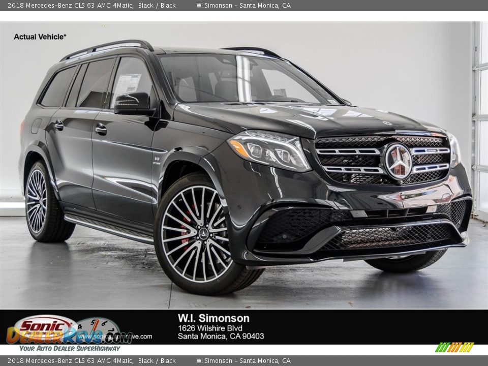 2018 Mercedes-Benz GLS 63 AMG 4Matic Black / Black Photo #1