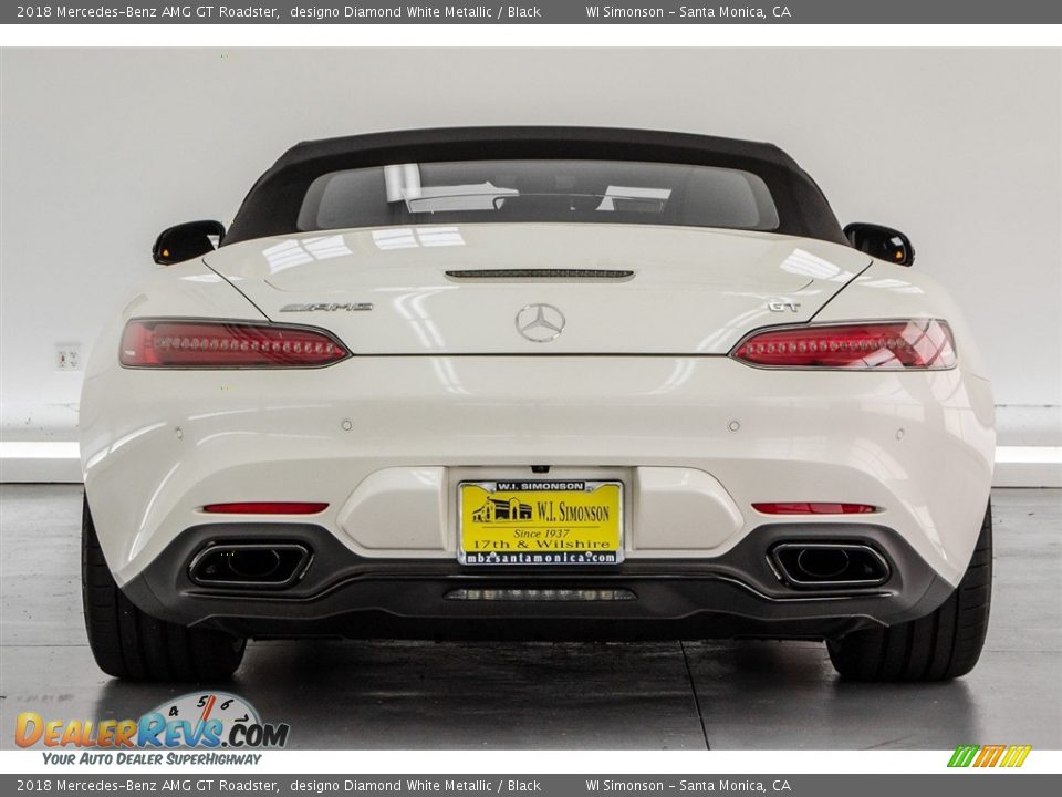 2018 Mercedes-Benz AMG GT Roadster designo Diamond White Metallic / Black Photo #5