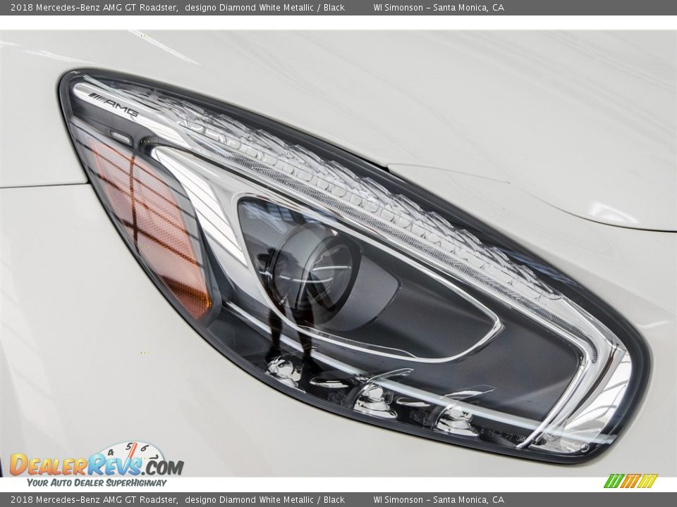 2018 Mercedes-Benz AMG GT Roadster designo Diamond White Metallic / Black Photo #16