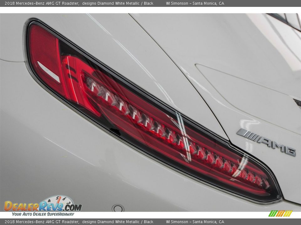 2018 Mercedes-Benz AMG GT Roadster designo Diamond White Metallic / Black Photo #32