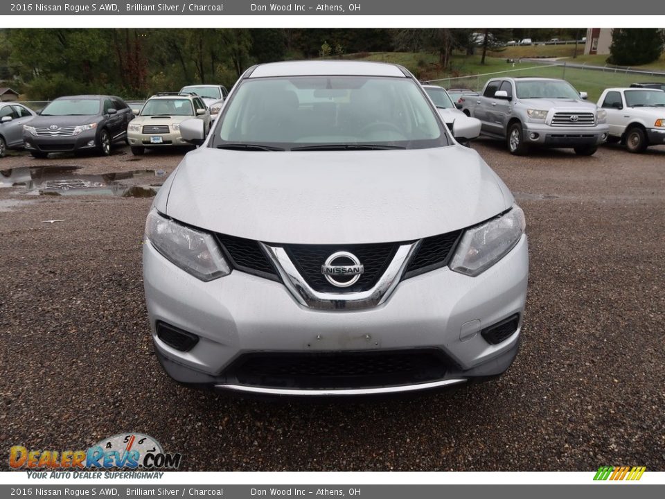 2016 Nissan Rogue S AWD Brilliant Silver / Charcoal Photo #2