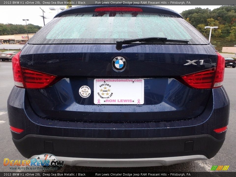 2013 BMW X1 xDrive 28i Deep Sea Blue Metallic / Black Photo #4
