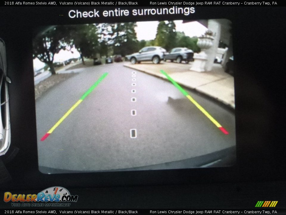 2018 Alfa Romeo Stelvio AWD Vulcano (Volcano) Black Metallic / Black/Black Photo #25