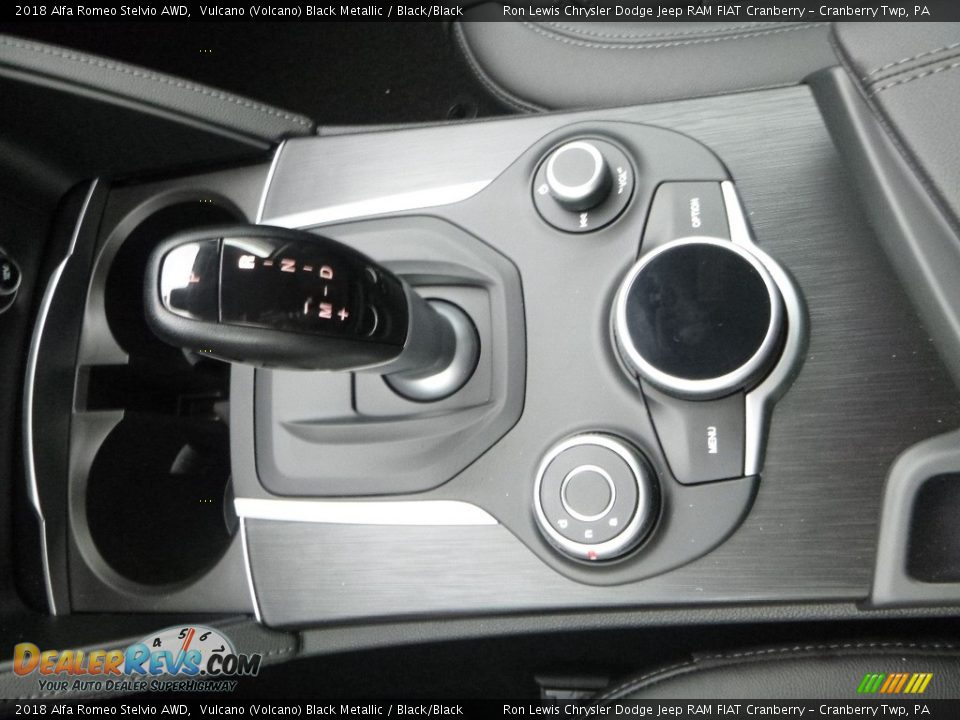 2018 Alfa Romeo Stelvio AWD Vulcano (Volcano) Black Metallic / Black/Black Photo #29