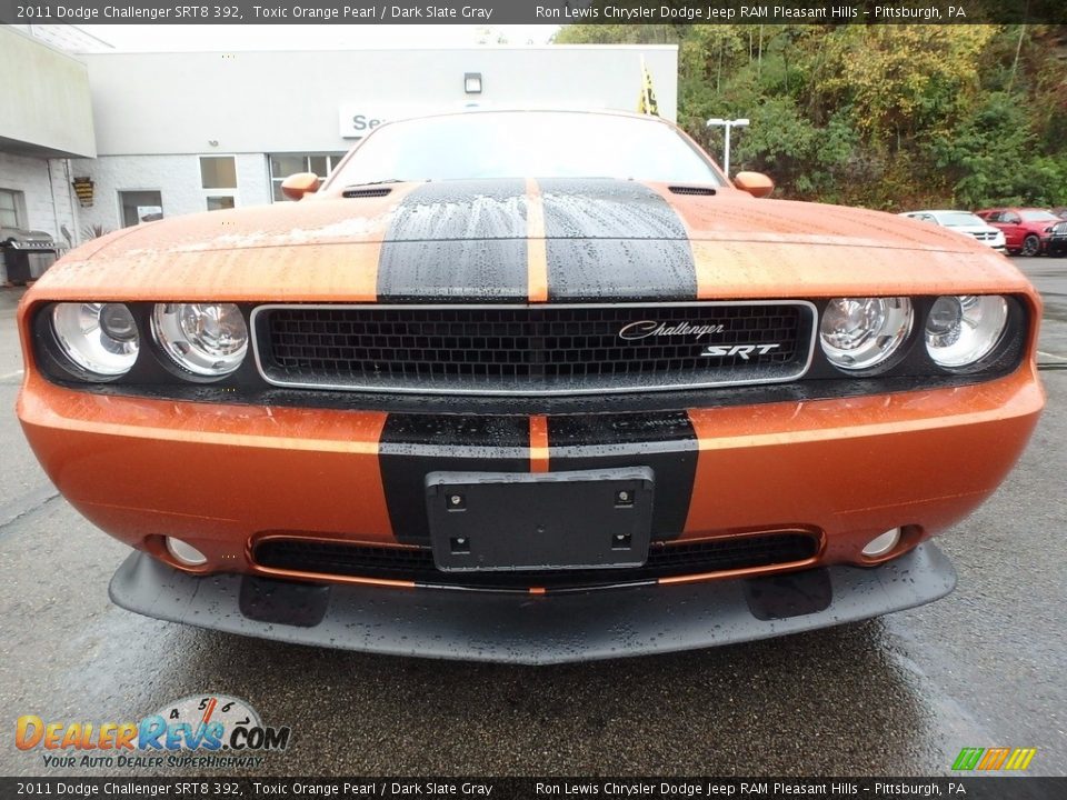 2011 Dodge Challenger SRT8 392 Toxic Orange Pearl / Dark Slate Gray Photo #8