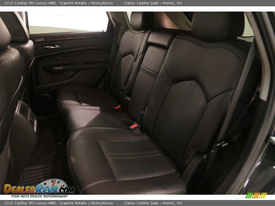 2015 Cadillac SRX Luxury AWD Graphite Metallic / Ebony/Ebony Photo #18