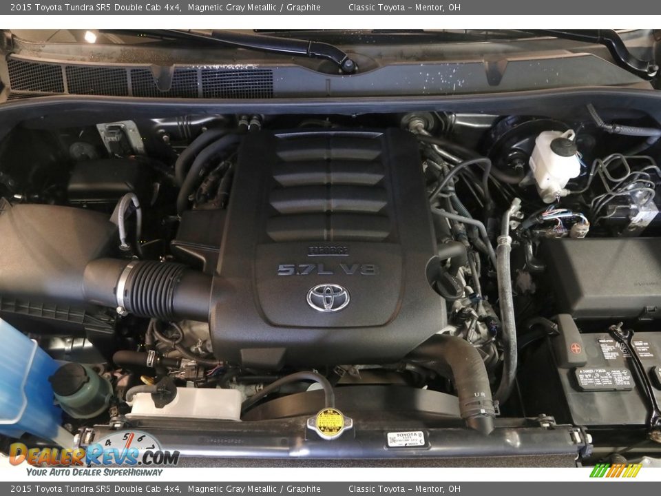 2015 Toyota Tundra SR5 Double Cab 4x4 Magnetic Gray Metallic / Graphite Photo #26