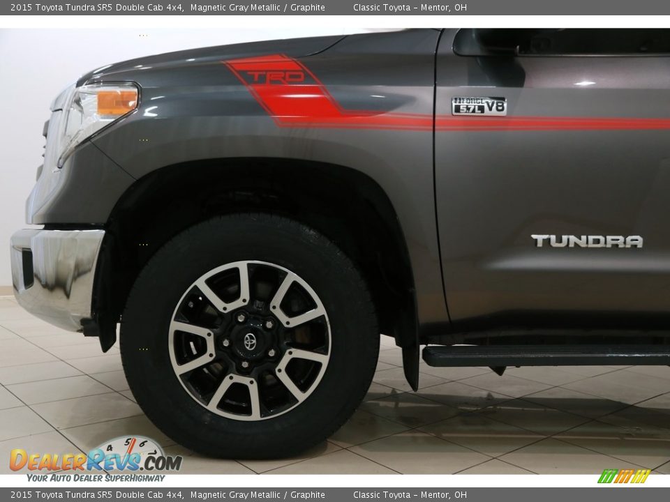 2015 Toyota Tundra SR5 Double Cab 4x4 Magnetic Gray Metallic / Graphite Photo #27