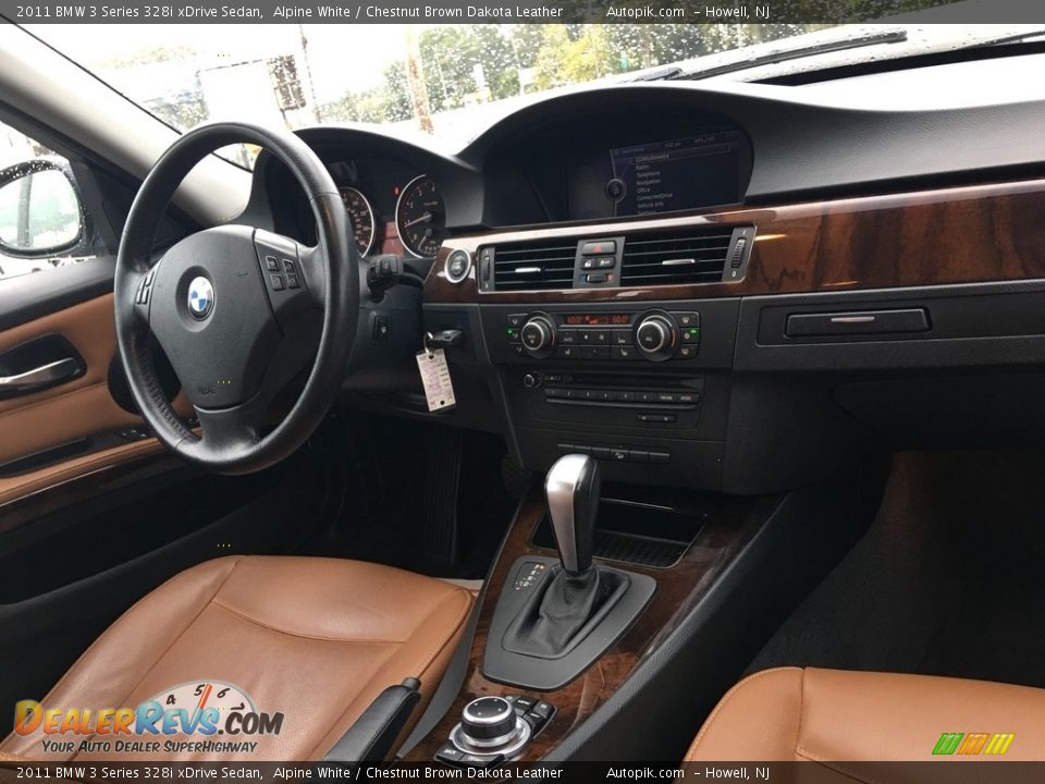 2011 BMW 3 Series 328i xDrive Sedan Alpine White / Chestnut Brown Dakota Leather Photo #12
